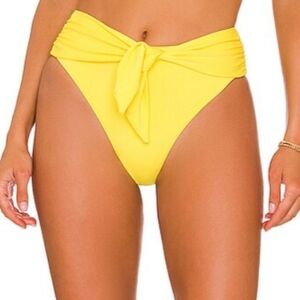 New!Agua Bendita Isabella Bikini Bottom Yellow